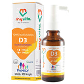 Vitamin D3 D - 3 2000 IU pro rodinu děti & dospělí 30ml MYVITA SILVER PURE